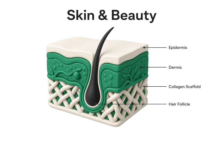 Skin & Beauty Peptides — how the skin & beauty compounds work