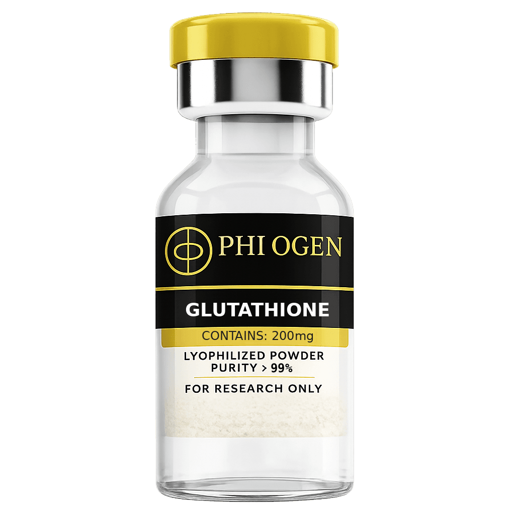 Glutathione 200mg — Longevity research peptide, ≥98% purity, third-party HPLC tested